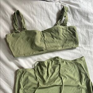 WeWoreWhat Olive Green Two-Piece Set XL